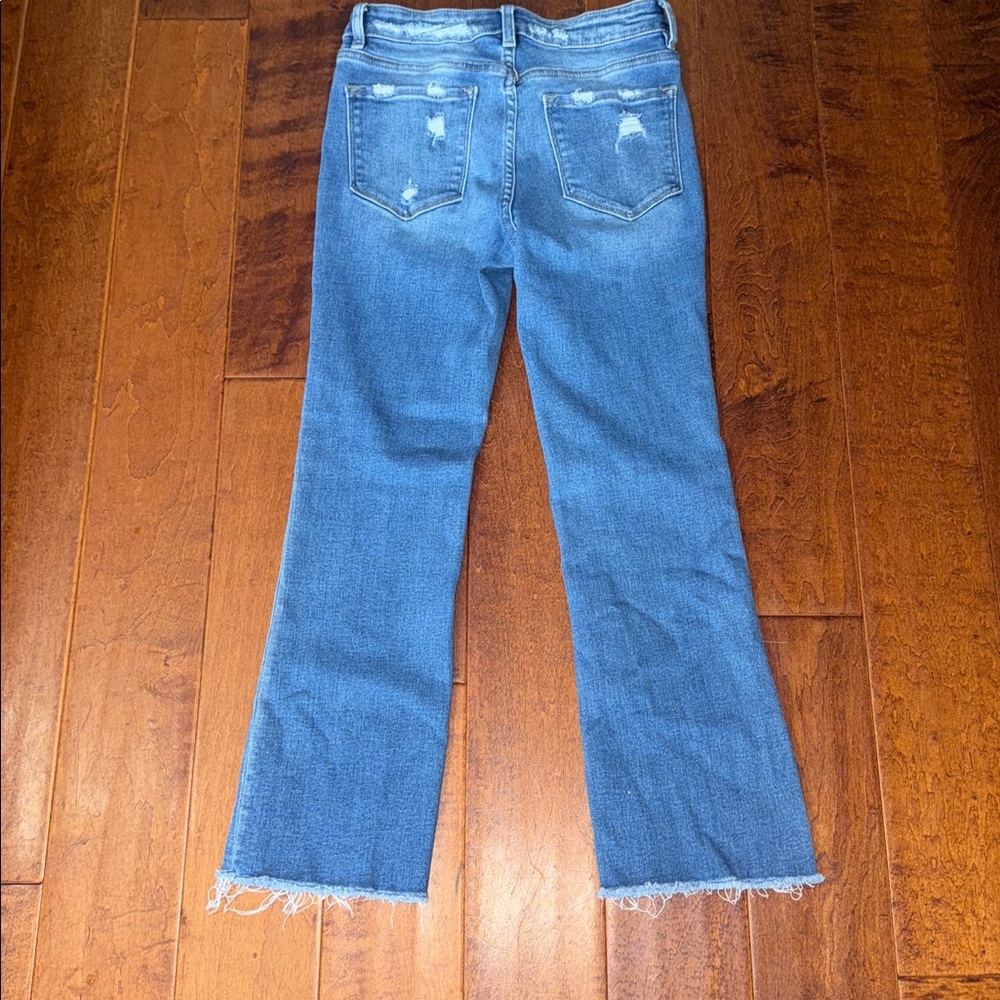 Flying Monkey Light Blue Distressed Hem Jeans - Picture 2 of 6